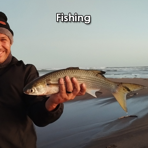 Fishing in Oranjemund, Namibia.