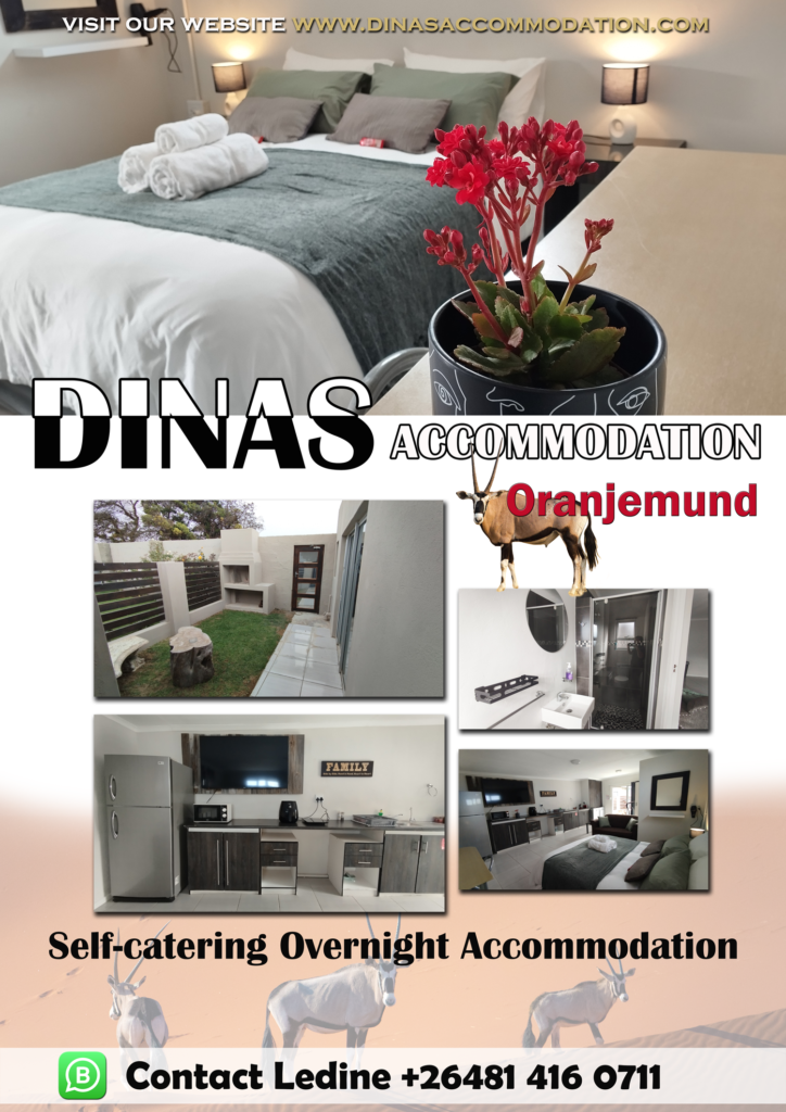 Self-catering accommodation in Oranjemund, Namibia. 