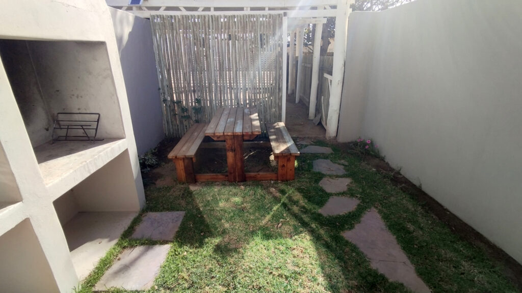 Braai area for self catering unit in Oranjemund, Namibia.