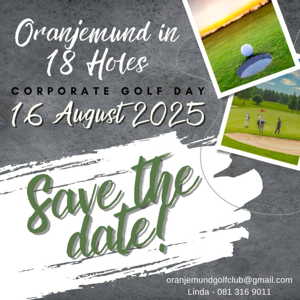 Corporate golf day in Oranjemund, Namibia 16 August 2025