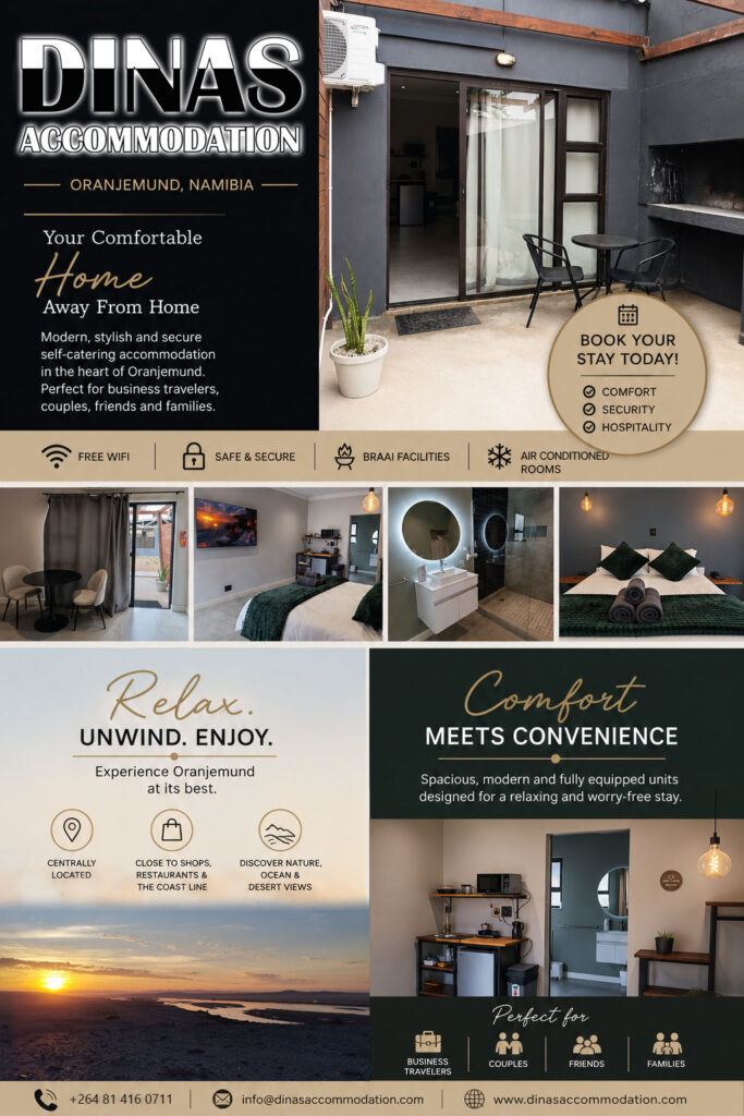 Guesthouse in Oranjemund, Namibia
Book with us.