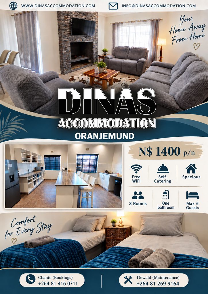 Self Catering Accommodation in Oranjemund. Best affordable family unit in Oranjemund, Namibia